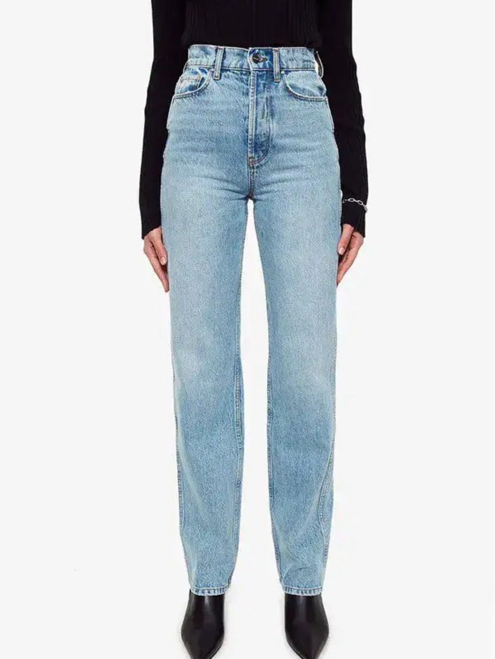 ANINE BING x Helena Christensen Kat • 90s high rise straight leg jeans size 26